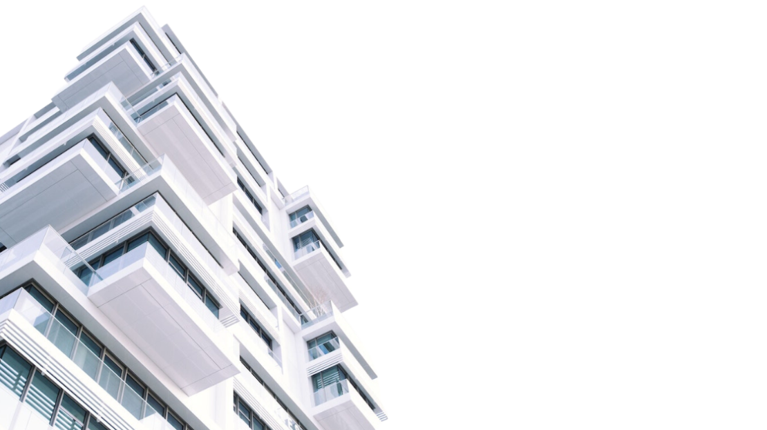 immeuble avec fond transparent
